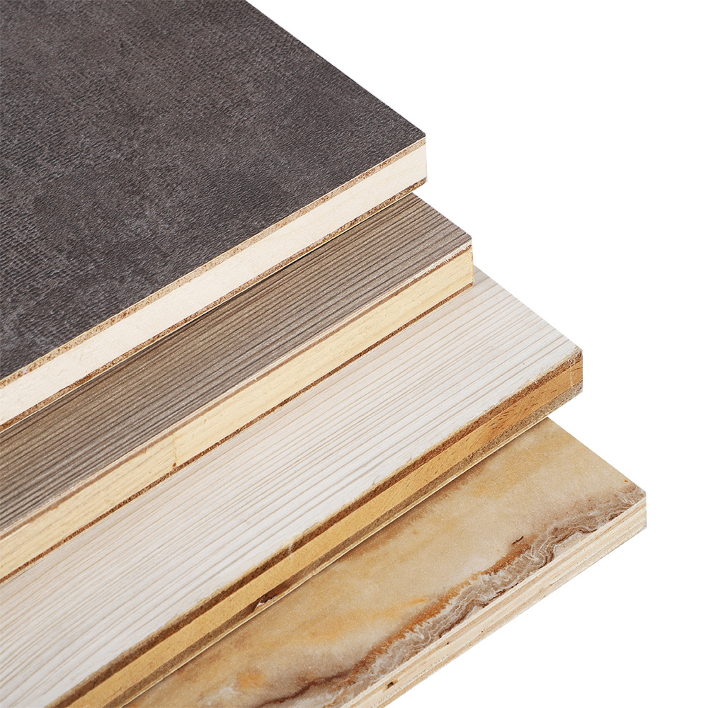 Poplar/Hardwood Core Melamine Paper Faced Plywood for Furniture