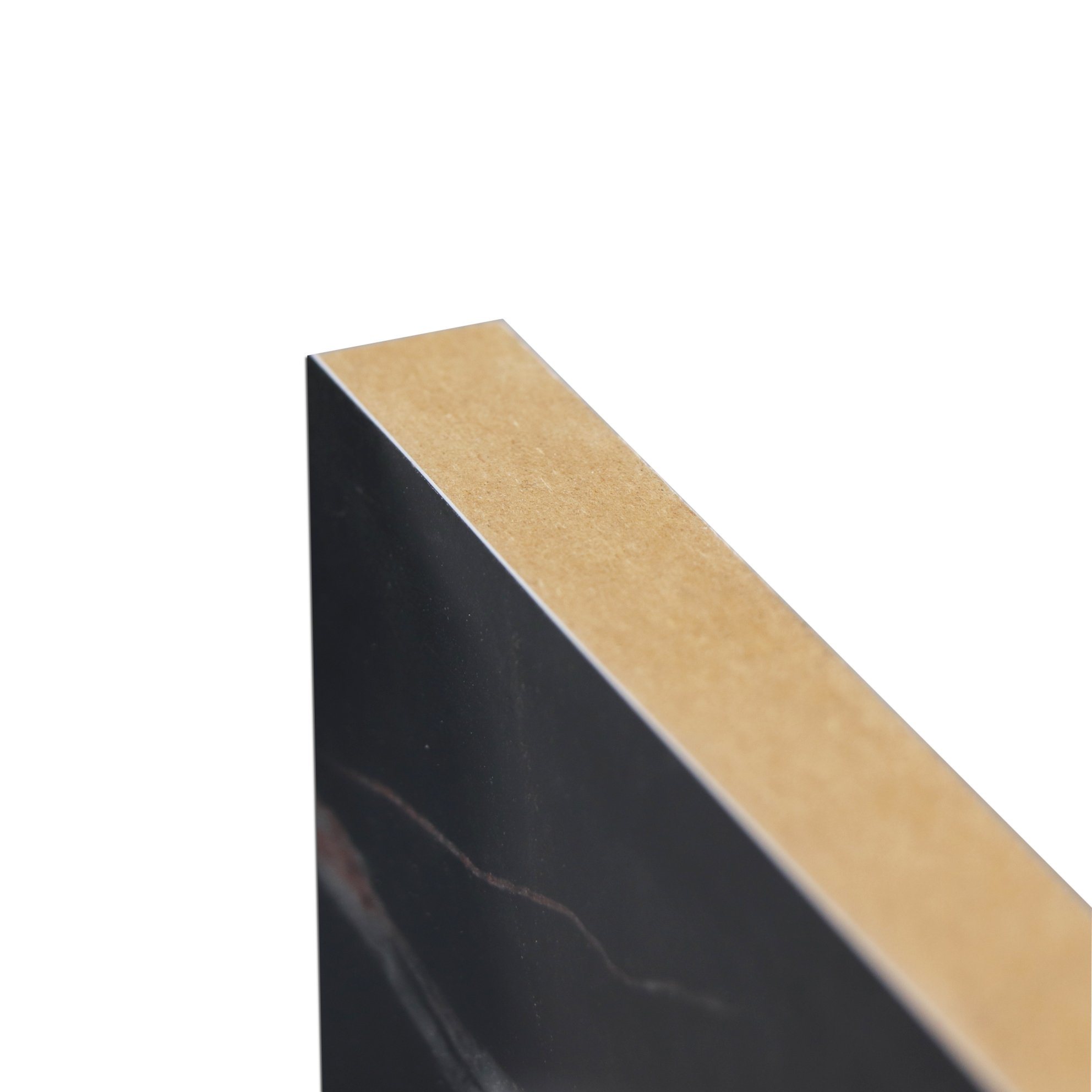 Black Stone Grain Faced MDF Board High Gloss UV Fiberboard for Home Wall Panel Decoration