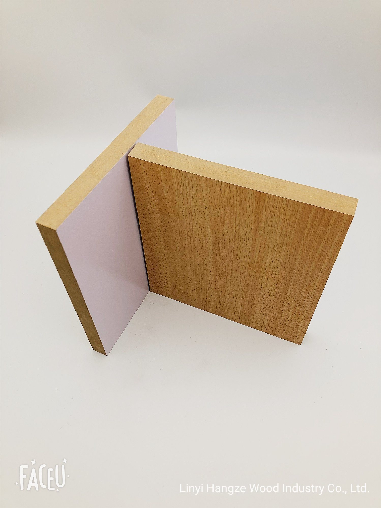 18mm 4X8 MDF with Melamine Film Sheet/Melamine Laminated MDF Board for Furniture and Kitchen Cabinet