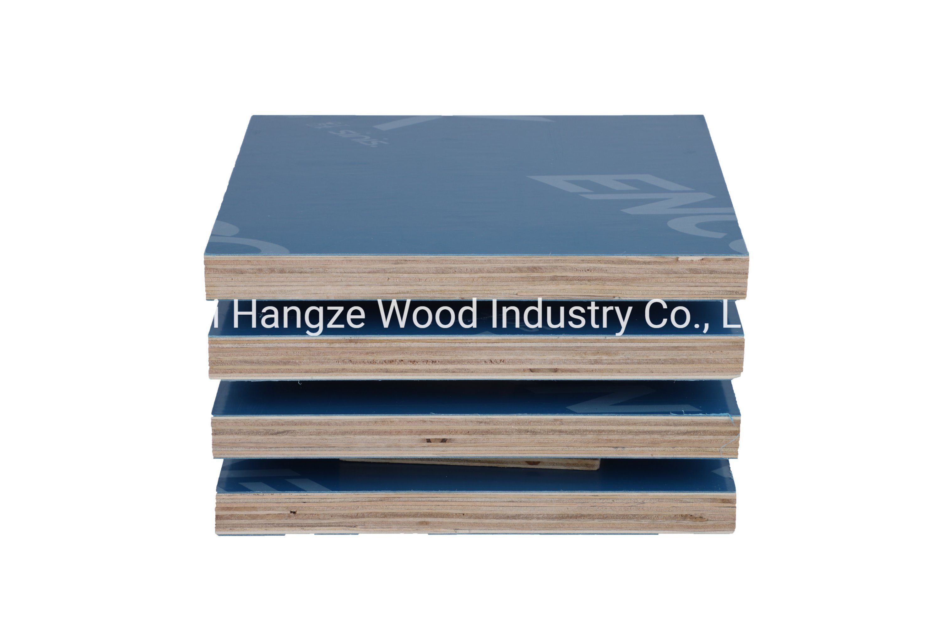 Green Blue Colour PP Plastic Film Faced Plywood Sheet for Construction