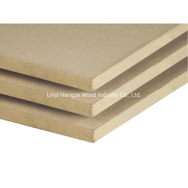 Hot Sale 6 mm High Density Plain MDF Board for Packing and Furniture Use