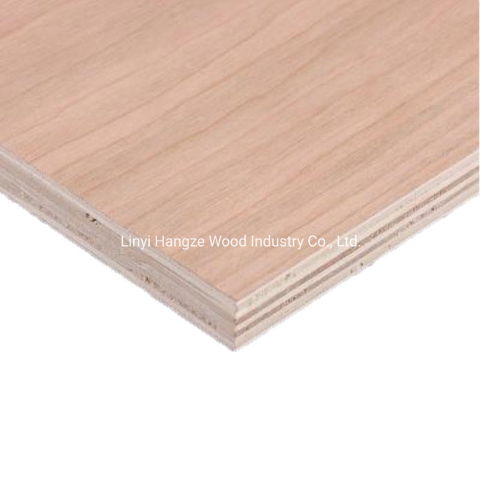 18mm Red Cherry Wood Grain Melamine Plywood Panel