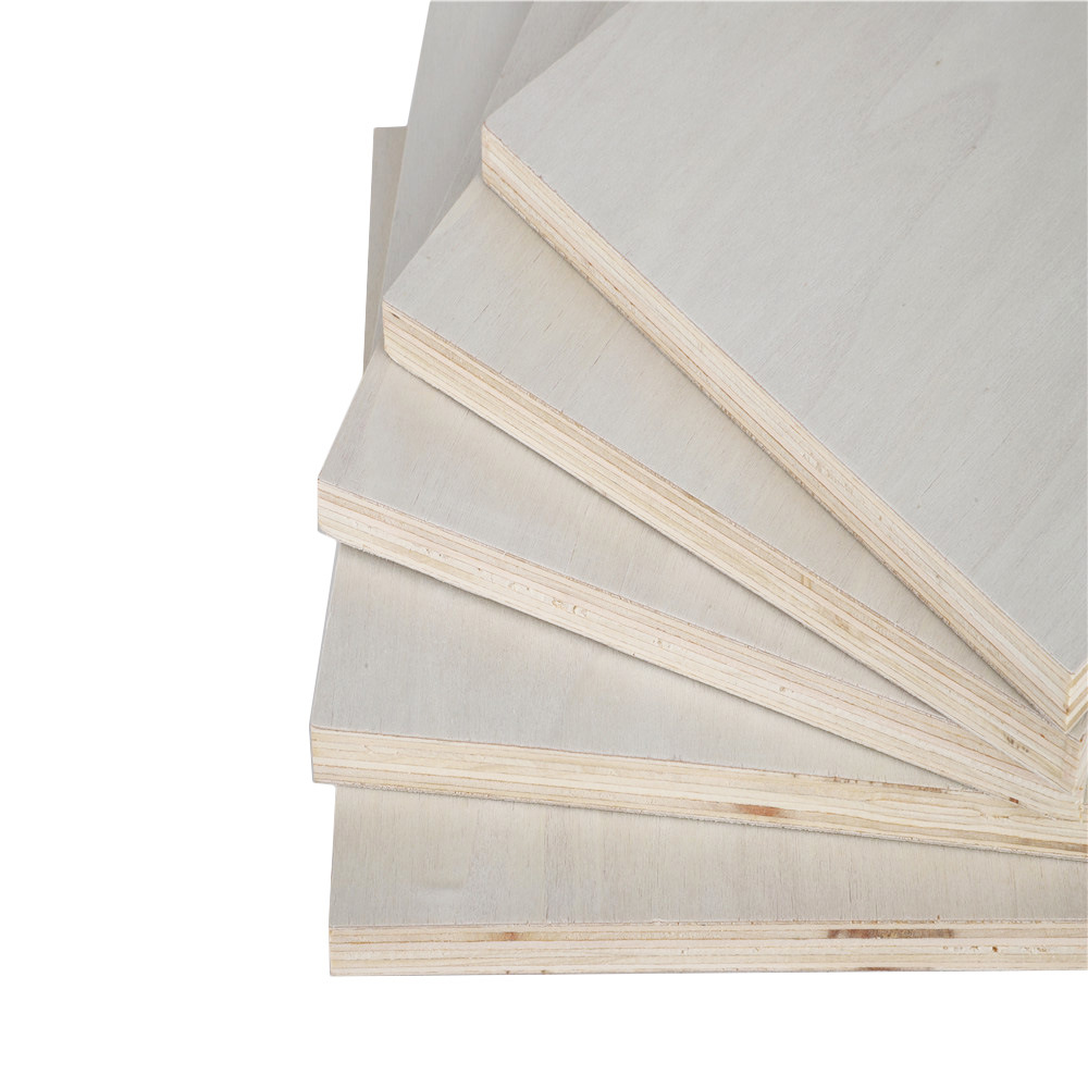 Commercial Poplar Plywood Sheet White Poplar Faced Board for Furniture