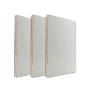 Melamine Film Faced Warm White Plywood 18mm Woodgrain Coated Plywood Board for Furniture