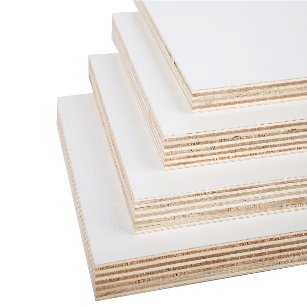 White Melamine Faced Plywood Wholesale Matte Plywood for Decoration