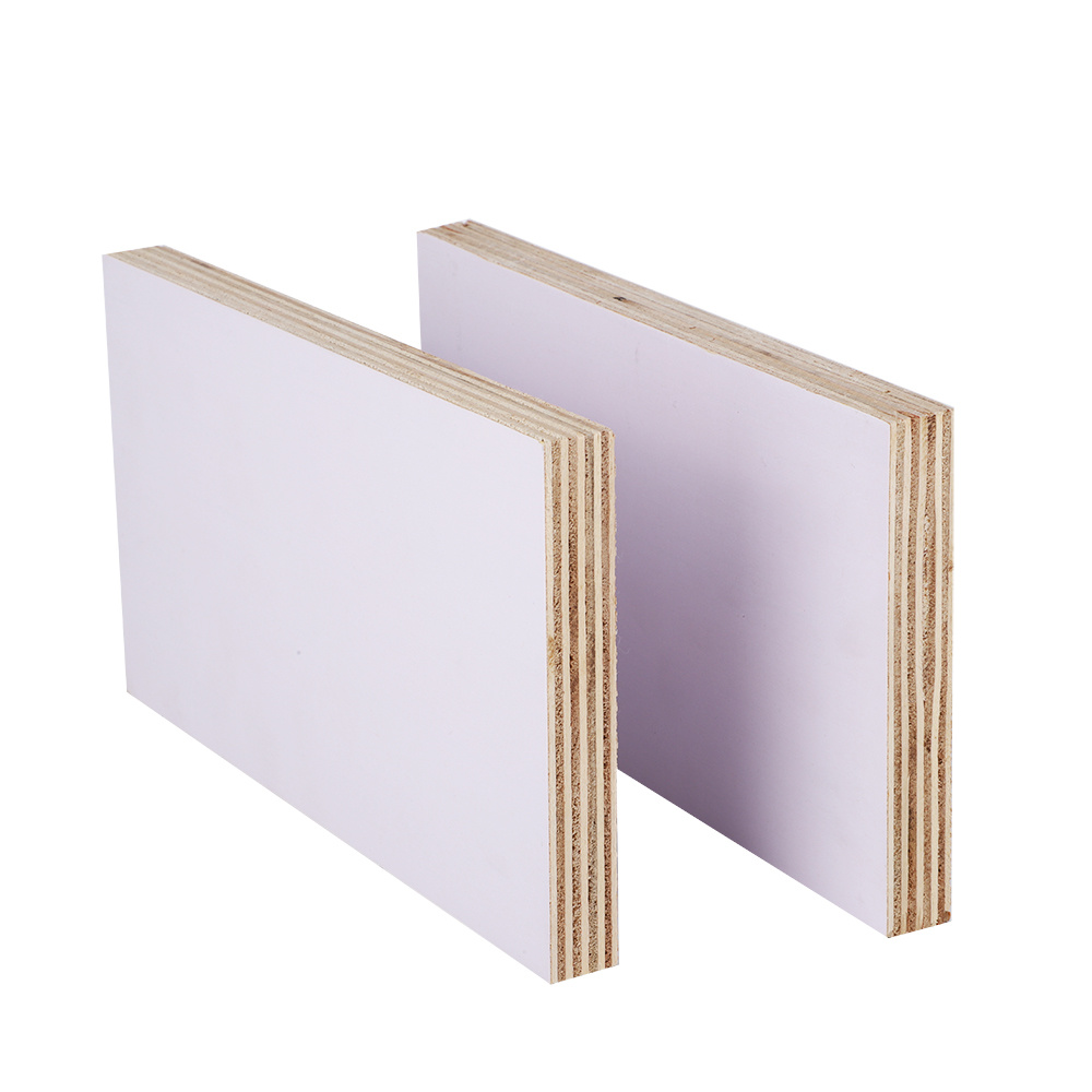China Top Grade Melamine Laminated Plywood Cold White Melamine Faced Board