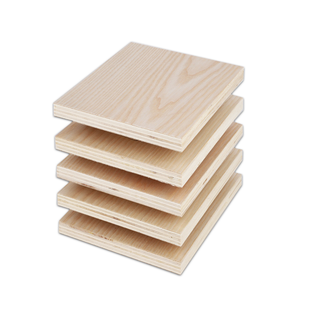 Cheap Price 18mm Pine Commercial Plywood Woodgrain Board for Furniture