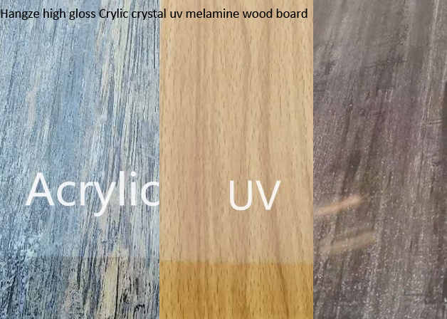 High Gloss UV Laminated Veneered MDF for Home Decoration
