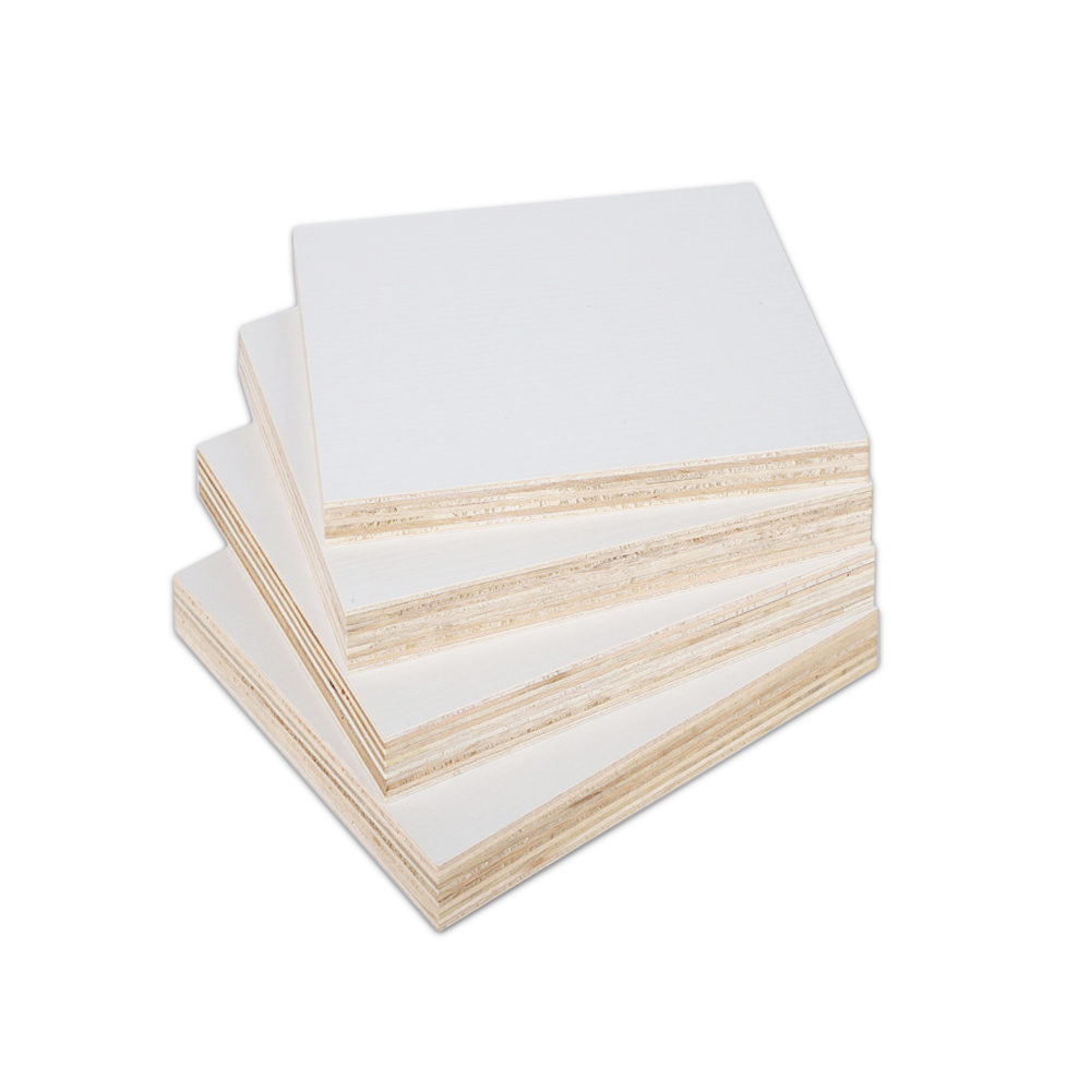 White Melamine Film Faced Plywood 18mm E0 Grade Plywood Board for Furniture