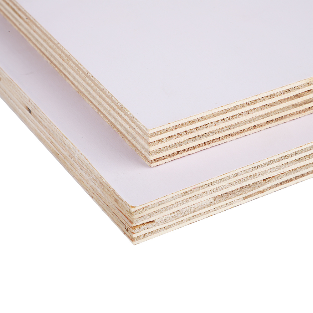 Cold White Melamine Film Faced Ply Wood Wholesale Laminated Plywood Board for Decoration