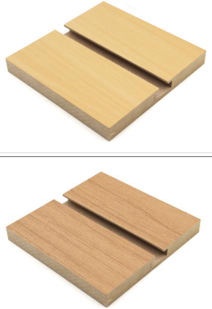 Decorative Slotted Grooved MDF Chipboard Acoustic Absorption Board for Home Decoration