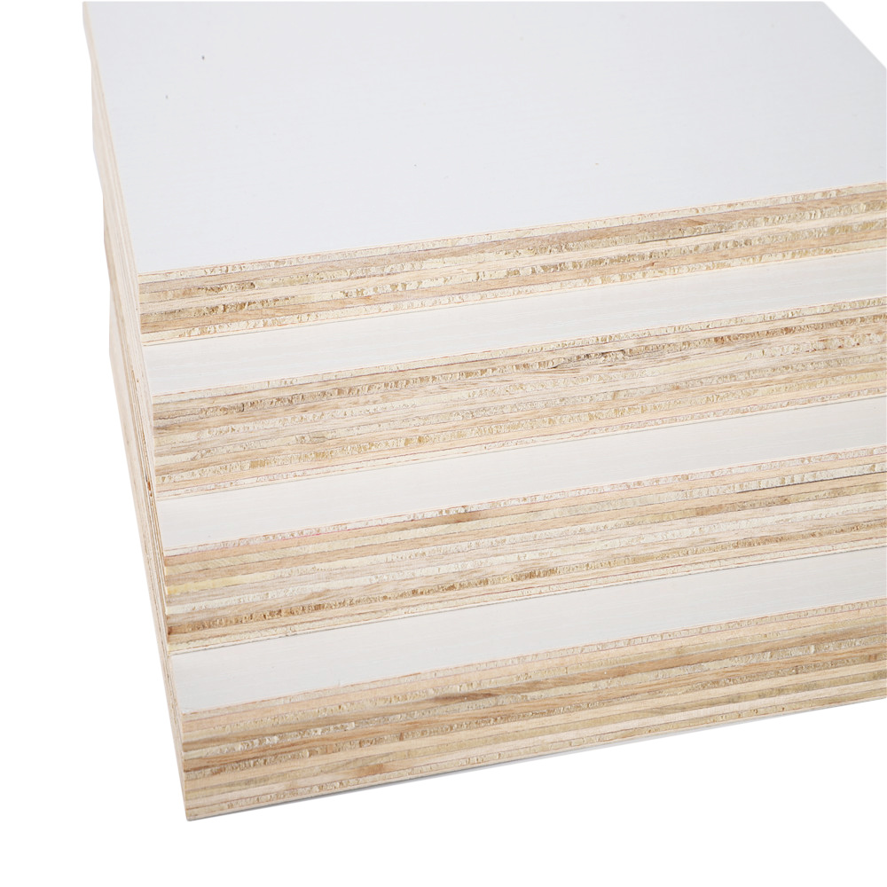 Melamine Laminated Plywood White Plywood for Home Decoration