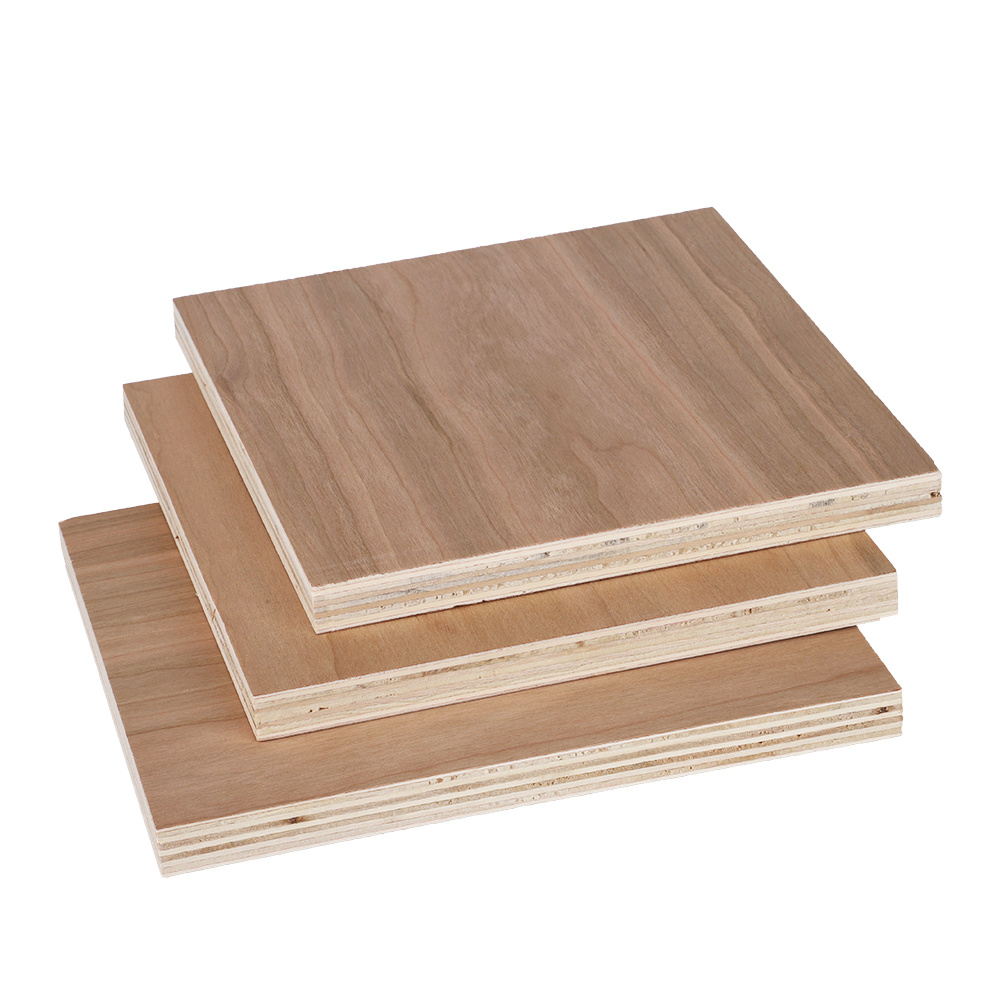 China Top Grade Cherry Wood Faced Ply Wood 18mm Plywood Board for Furniture