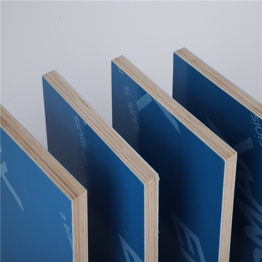 High Reusable Floor Construction Systems Plastic Concrete Formwork Panel Blue Color PP Plastic Film Faced Plywood